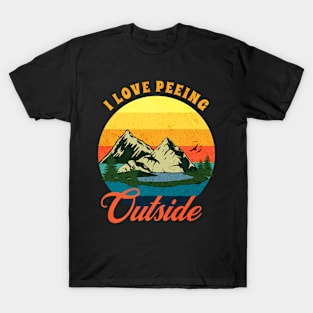 I Love Peeing Outside Vintage T-Shirt